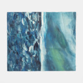 Couverture Polaire Tempête d'hiver Art Abstrait (Devant (Horizontal))