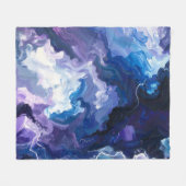 Couverture Polaire Tempête électrique Abstraite (Devant (Horizontal))