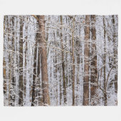 Couverture Polaire Tempête glaciaire d'hiver dans la forêt (Devant (Horizontal))