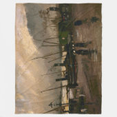 Couverture Polaire Tempête portuaire des pêcheurs d'Amsterdam par Vin (Devant)