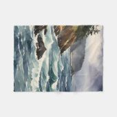 Couverture Polaire Tempête sur la côte (Devant (Horizontal))