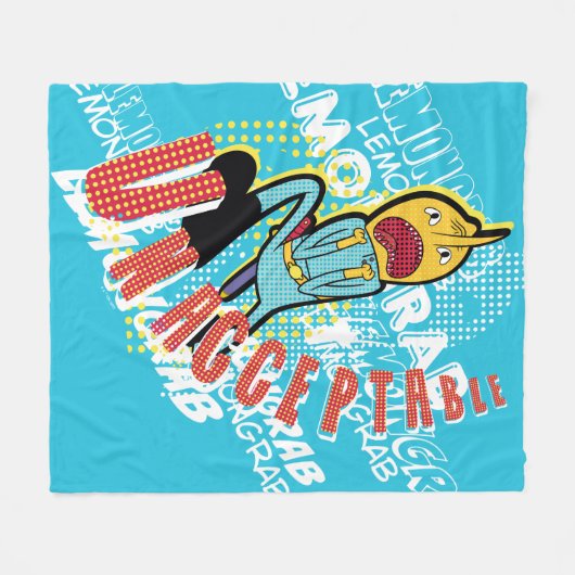 Couverture Polaire Temps d'aventure | Attaque au citron "INACCEPTABLE (Devant (Horizontal))