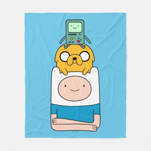 Couverture Polaire Temps d'aventure | BMO, Jake & Finn (Devant)