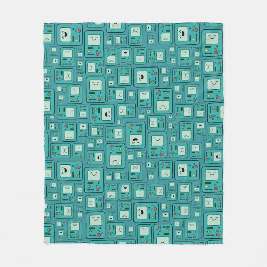 Couverture Polaire Temps d'aventure | Motif BMO (Devant)