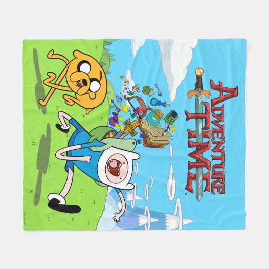 Couverture Polaire Temps d'aventure | Sac à dos Finn's Adventure Gear (Devant (Horizontal))