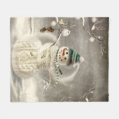 Couverture Polaire Temps de Christmas (Devant (Horizontal))