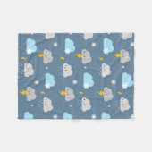 Couverture Polaire Temps orageux de Kawaii (Devant (Horizontal))