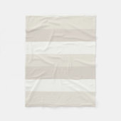 Couverture Polaire Tendance beige Brown rayé Décoration élégante (Devant)