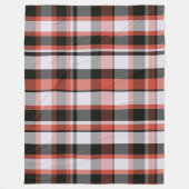 Couverture Polaire Tendance moderne rouge noir et blanc Plaid (Devant)