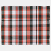 Couverture Polaire Tendance moderne rouge noir et blanc Plaid (Devant (Horizontal))