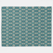 Couverture Polaire Tendance Turquoise Bleu Taupe Brown Beige Grey Tri (Devant (Horizontal))