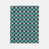 Couverture Polaire Tendance Turquoise Vert Bleu Noir Blanc Abstrait P (Devant)
