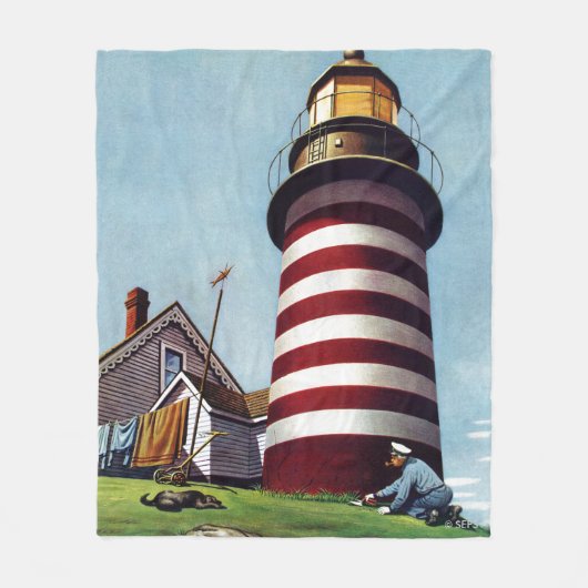 Couverture Polaire Teneur de phare par Stevan Dohanos (Devant)