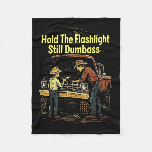 Couverture Polaire Tenez La Lumière Encore Buddy Funny Mécanique (Devant)