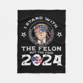 Couverture Polaire Tenez-Vous Avec Le Felon Pas L'Imbécile - Vote Tru (Devant)