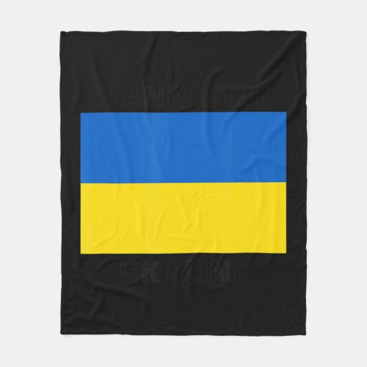Couverture Polaire Tenez-vous avec l'Ukraine (Devant)