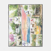 Couverture Polaire Tennessee Fleece Thailleur d'aquarelle (Devant)