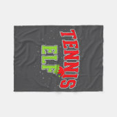 Couverture Polaire Tennis Elf Christmas Family Matching Group Xmas  (Devant (Horizontal))