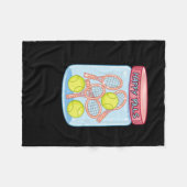 Couverture Polaire Tennis Happy Pills (Devant (Horizontal))