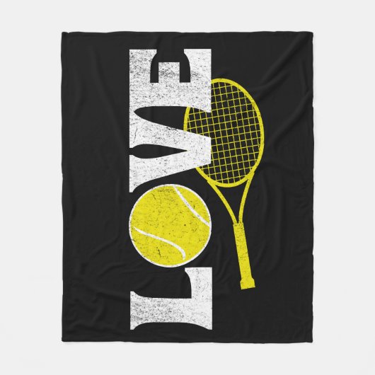 Couverture Polaire Tennis Love (Devant)