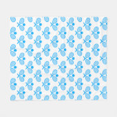 Couverture Polaire Tennis Seamless Pattern - Blue Racket and Ball on  (Devant (Horizontal))
