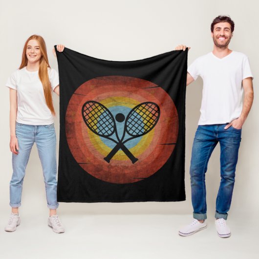COUVERTURE POLAIRE TENNIS VINTAGE (En situation)