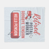 Couverture Polaire Tension d'adieu du travailleur postal à la retrait (Devant (Horizontal))