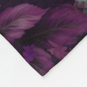 Couverture Polaire Tentacle Gothique Rose Foncé Avec Fleurs (Coin)