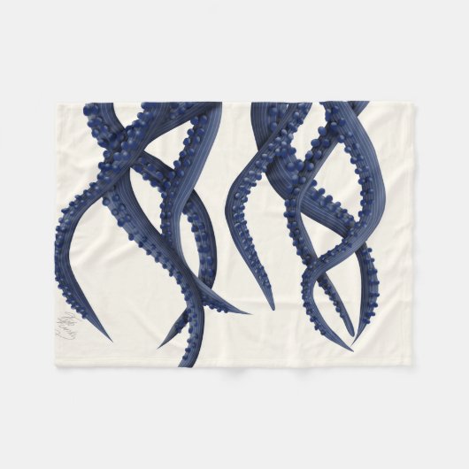 Couverture Polaire Tentacles géants de pieuvre (Devant (Horizontal))