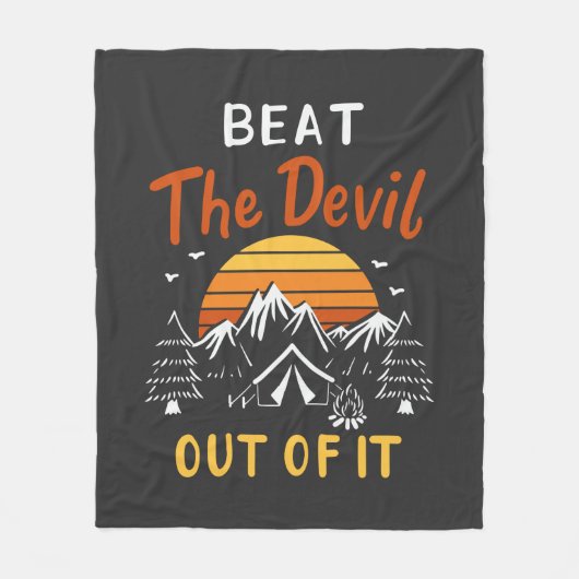 Couverture Polaire Tente RV Camping Beat Out of It (Devant)