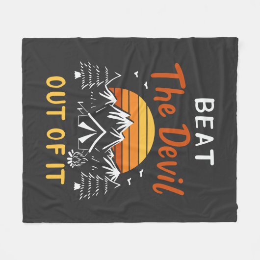 Couverture Polaire Tente RV Camping Beat Out of It (Devant (Horizontal))