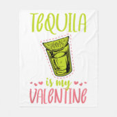 Couverture Polaire Tequila est ma Saint Valentin Funny Anti-Valentine (Devant)