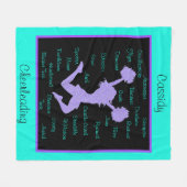 Couverture Polaire Termes de prééminence Typographie Purple Turquoise (Devant (Horizontal))