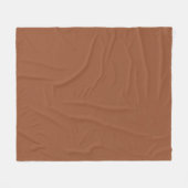 Couverture Polaire Terracotta Burnt Orange couleur solide (Devant (Horizontal))