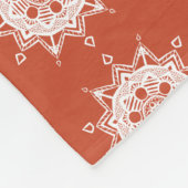 Couverture Polaire Terracotta Mandala (Coin)
