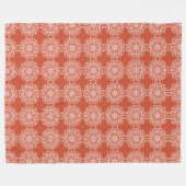 Couverture Polaire Terracotta Mandala (Devant (Horizontal))
