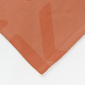 Couverture Polaire Terracotta Monogram Motif Nom du script (Coin)
