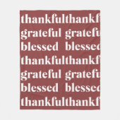 Couverture Polaire Terracotta Thanksgiving (Devant)