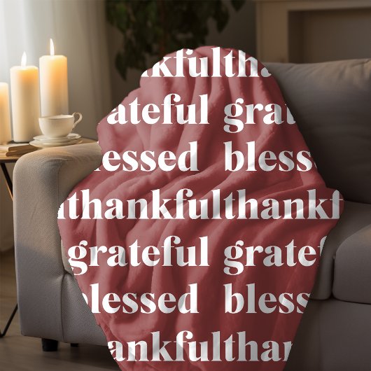 Couverture Polaire Terracotta Thanksgiving