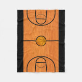 Couverture Polaire terrain de basket-ball Fleece Blanket (Devant)