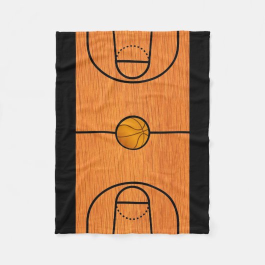 Couverture Polaire terrain de basket-ball Fleece Blanket (Devant)