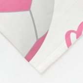 Couverture Polaire terrain de football gris rose mon joyeux endroit d (Coin)