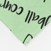 Couverture Polaire terrain de volley-ball happy place menthe noir N'i (Coin)