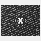 Couverture Polaire terrain de volley heureux place noir blanc TOUTE c (Devant (Horizontal))