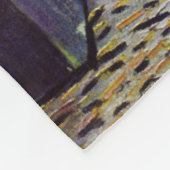 Couverture Polaire Terrasse de café la nuit par Van Gogh (Coin)