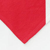 Couverture Polaire Terrazzo moderne rouge et gris (Coin)