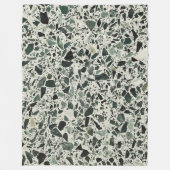 Couverture Polaire Terrazzo Vert Moderne (Devant)