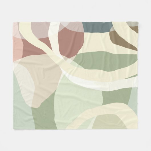 Couverture Polaire Terre Abstraite (Devant (Horizontal))