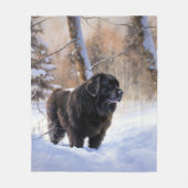 Couverture Polaire Terre-Neuve Laissons neiger Noël (Devant)