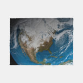 Couverture Polaire Terre Pleine Avec Des Nuages Simulés Sur L'Amériqu (Devant (Horizontal))
